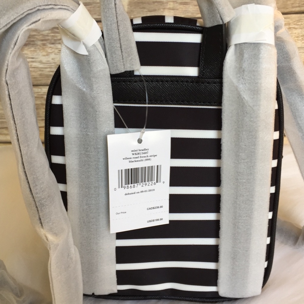 Kate spade MINI Bradley Wilson stripe backpack bag - Picture 3 of 7